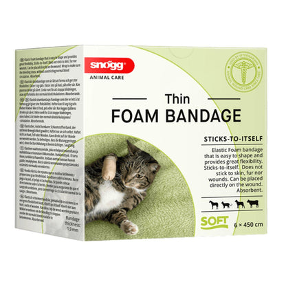 Snögg Animal Care Animal Soft Thin Foam Bandage 6 x 450 cm