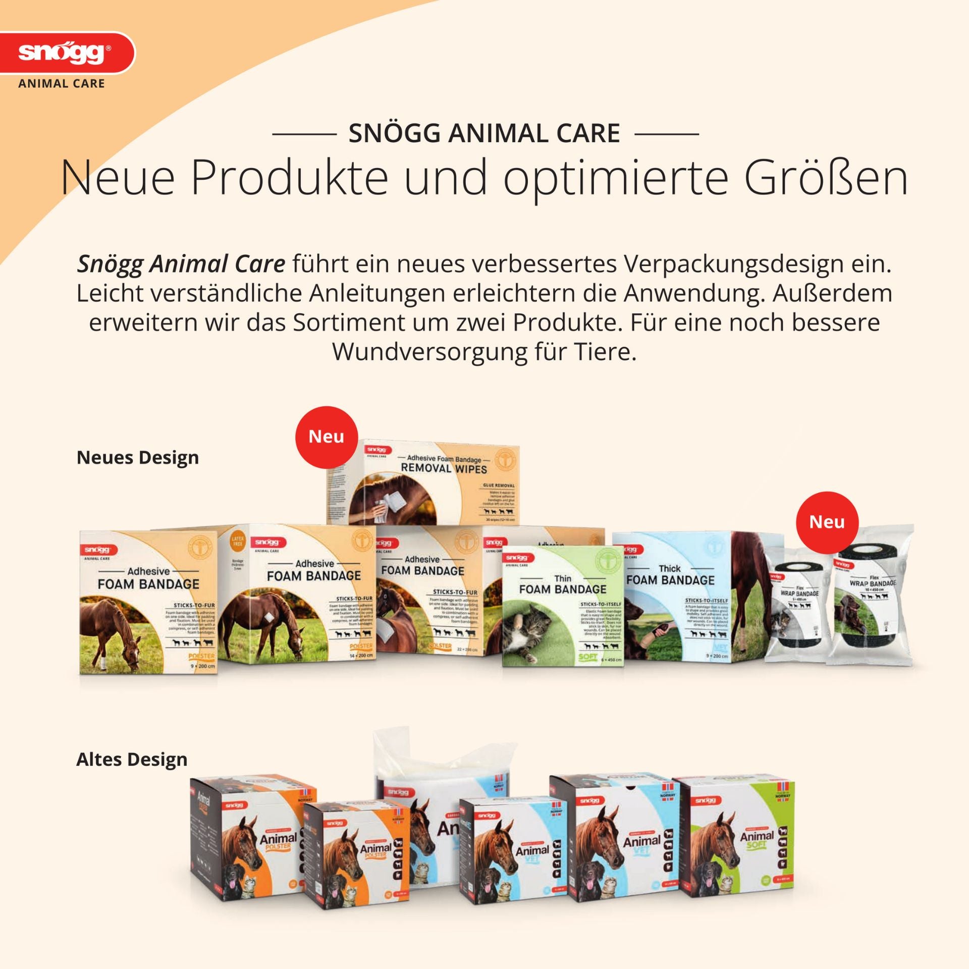 Snögg Animal Cate neue Verpackung neue Bezeichnungen