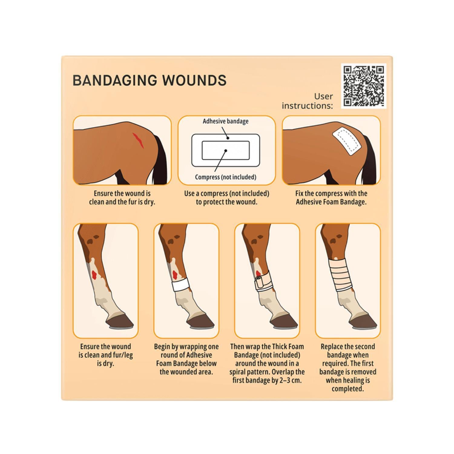 Snögg Animal Care Animal Polster Adhesive Foam Bandage selbstklebend 14 x 200 cm