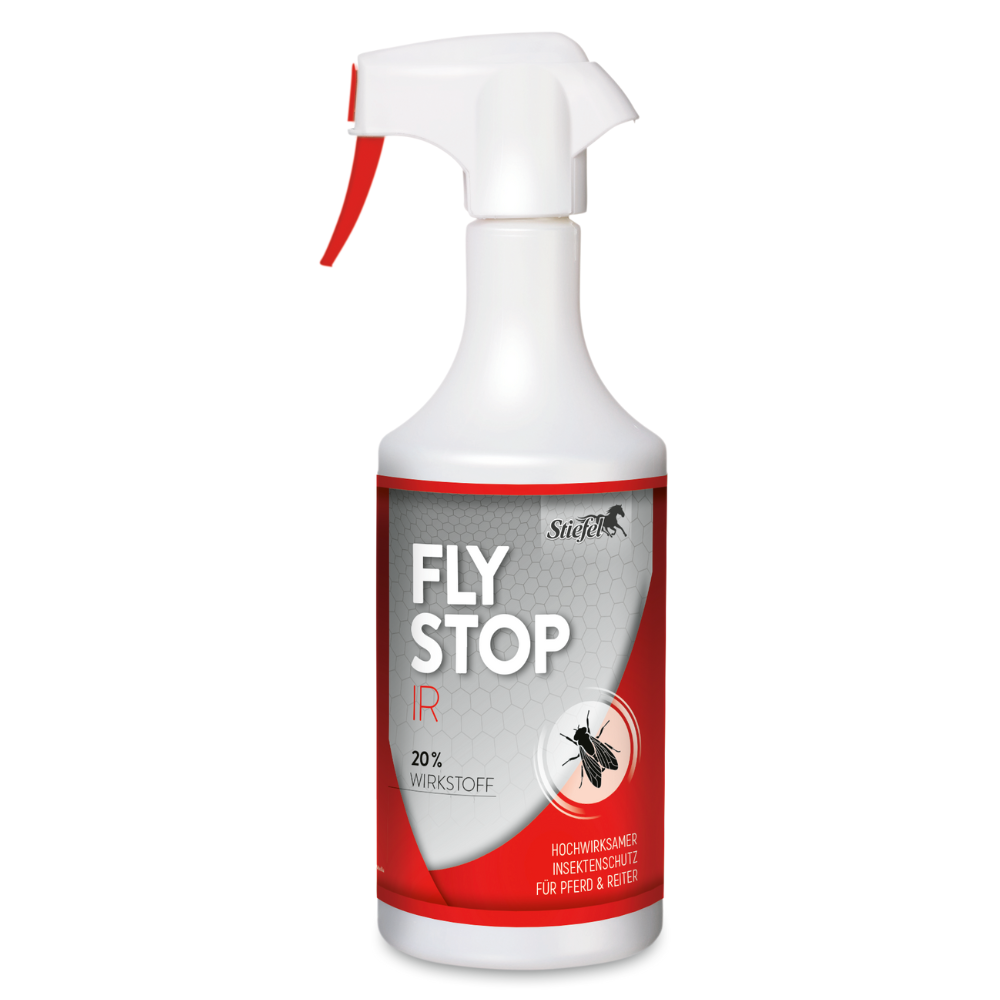 Stiefel Fliegenspray Flystop IR für Pferd und Reiter