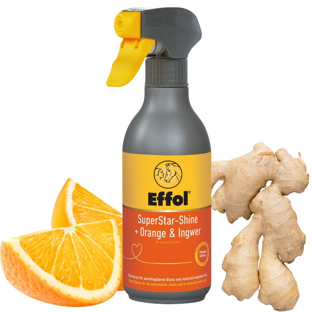 Effol SuperStar-Shine Orange-Ingwer Glanzspray für Mähne und Schweif