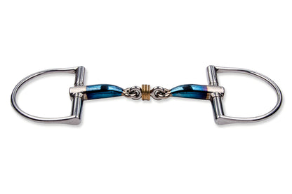 Trust Bit Sweet Iron D-Ring Bridle double broken with brass rings