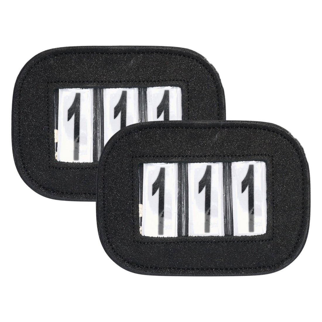 Imperial Riding Startnummernhalter IRHGlitter square 2er Set mit Glitzer black
