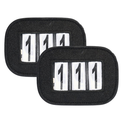Imperial Riding Startnummernhalter IRHGlitter square 2er Set mit Glitzer black