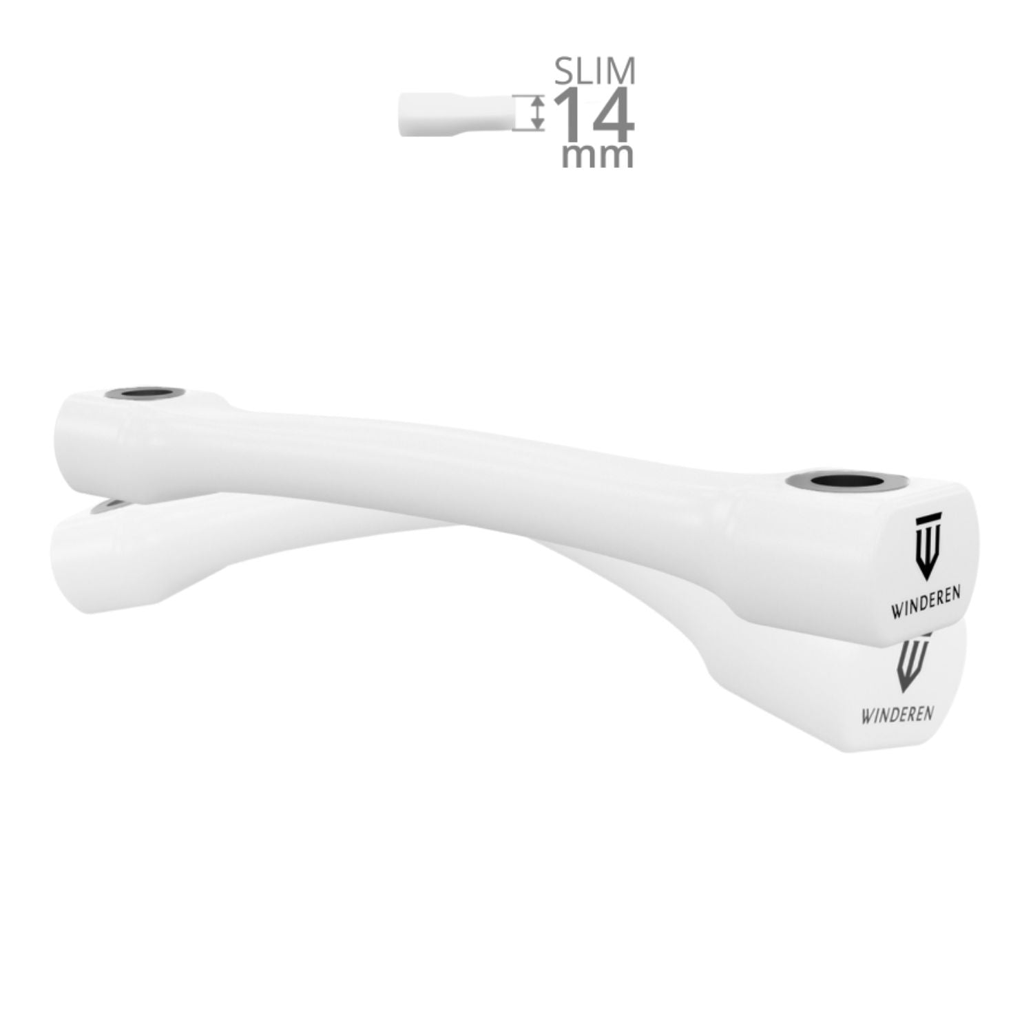 Winderen Gel Bits System Flexi Stangenmundstück Slim weiß