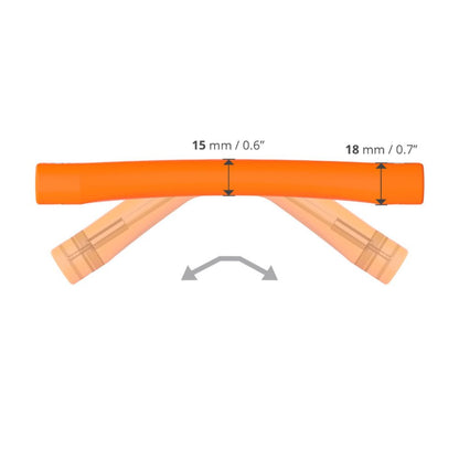 Winderen Gel Bits System doppelt gebrochenes Stangengebiss orange