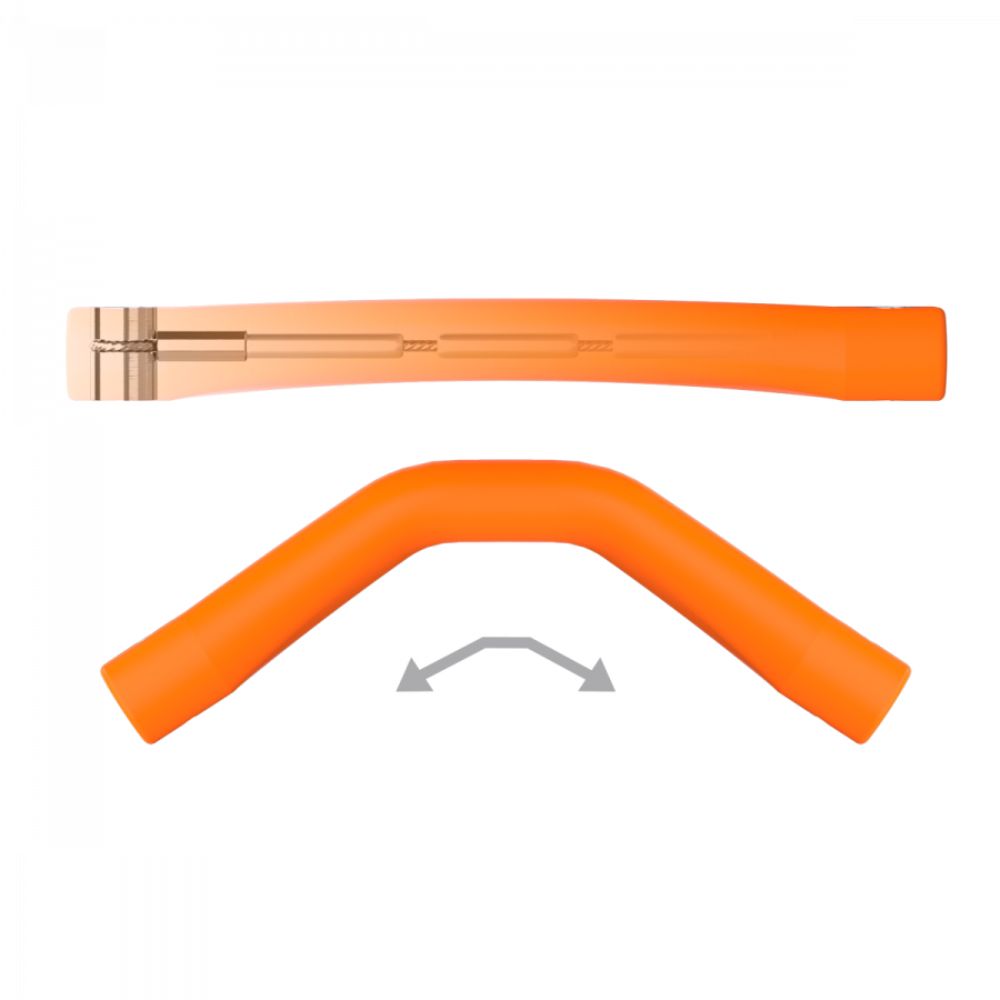 Winderen Gel Bits System doppelt gebrochenes Stangengebiss orange