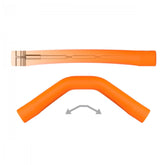 Winderen Gel Bits System doppelt gebrochenes Stangengebiss orange