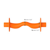 Winderen Gel Bits System Portiertes Stangenmundstück mit Gebissscheiben orange