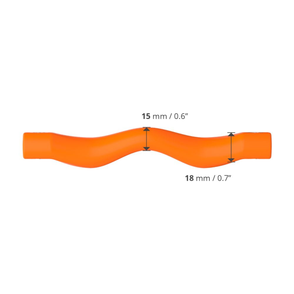 Winderen Gel Bits System Portiertes Stangenmundstück orange