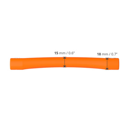 Winderen Gel Bits System starres Stangenmundstück orange