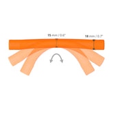 Winderen Gel Bits System Super Flexi Stangenmundstück orange