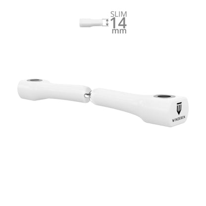 Winderen Gel Bits System einfach gebrochenes Mundstück Slim weiß