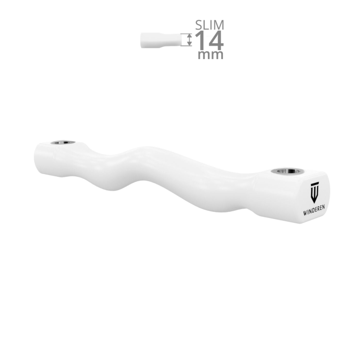 Winderen Gel Bits System Portiertes Stangenmundstück Slim weiß