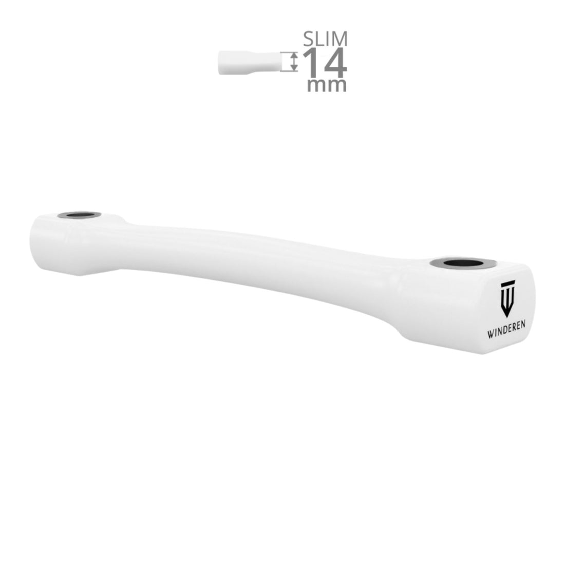 Winderen Gel Bits System starres Stangenmundstück Slim weiß