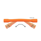 Winderen Gel Bits System doppelt gebrochenes Stangenmundstück Slim orange, 14 mm – Foto 2