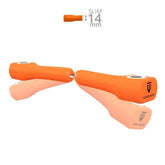 Winderen Gel Bits System einfach gebrochenes Mundstück Slim orange, 14 mm – Foto 1