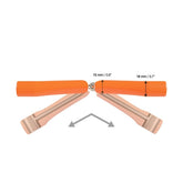 Winderen Gel Bits System einfach gebrochenes Mundstück Slim orange, 14 mm – Foto 2