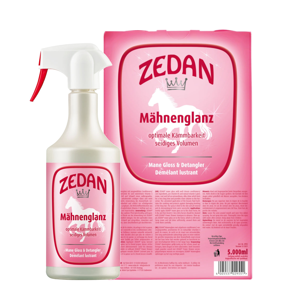 ZEDAN Mähnenglanz für seidigen Glanz und mehr Volumen