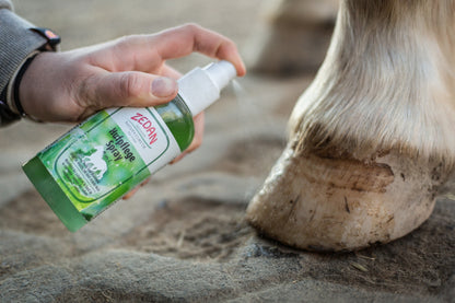 ZEDAN Hufpflege Spray 4 in 1 zur nachhaltigen Pflege von Hufwand, Kronrand, Strahl und Sohle