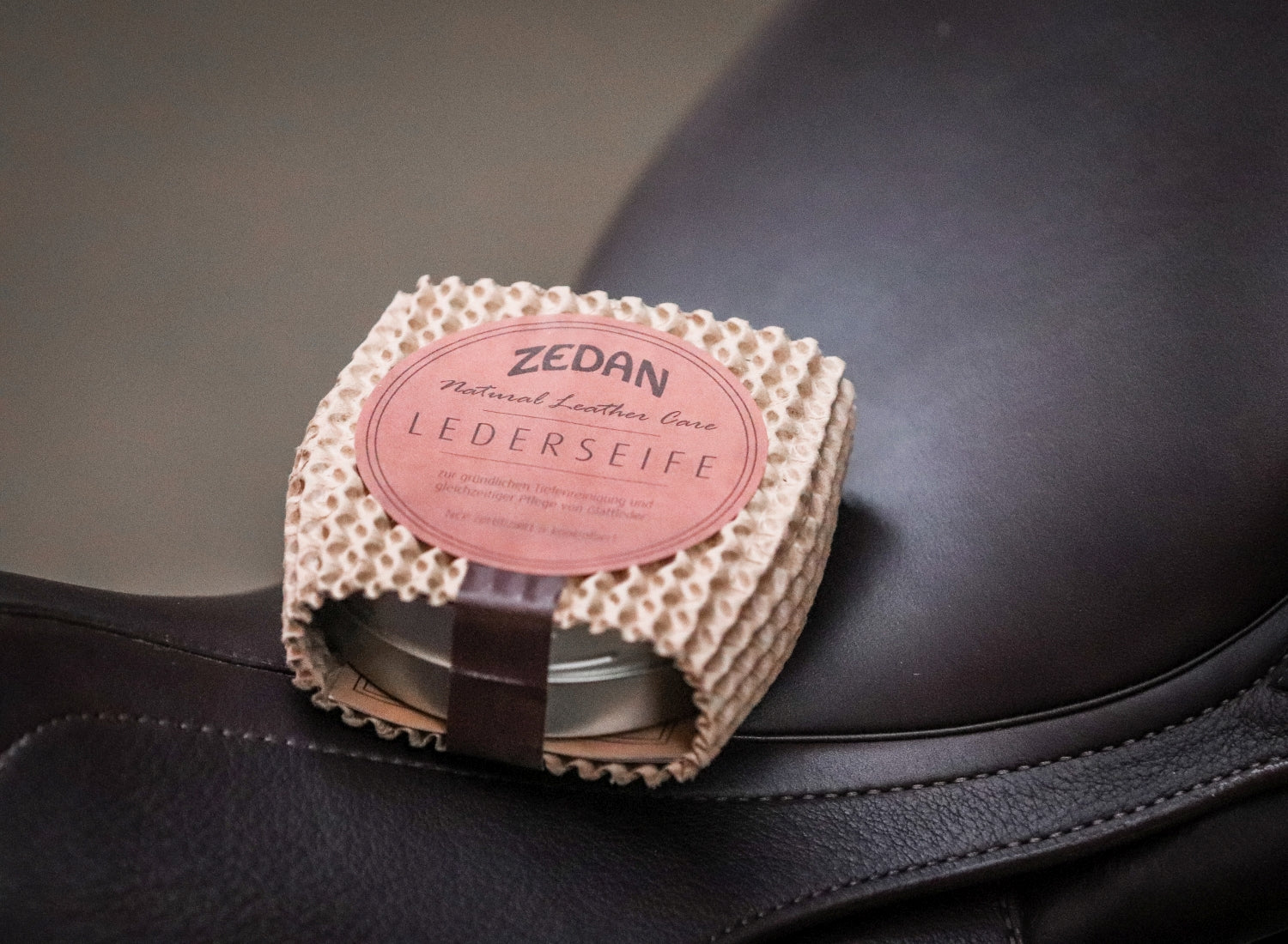ZEDAN leather soap cleans and cares for all smooth leather