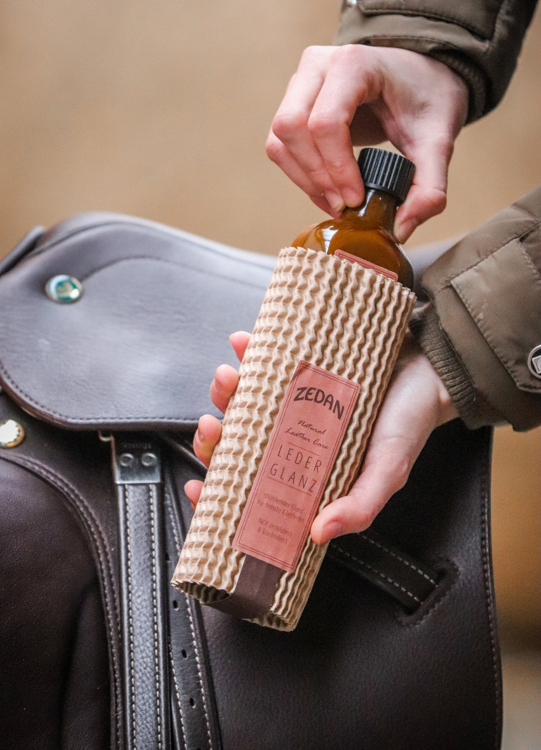 ZEDAN Leather Shine mild care for fine leather and radiant shine