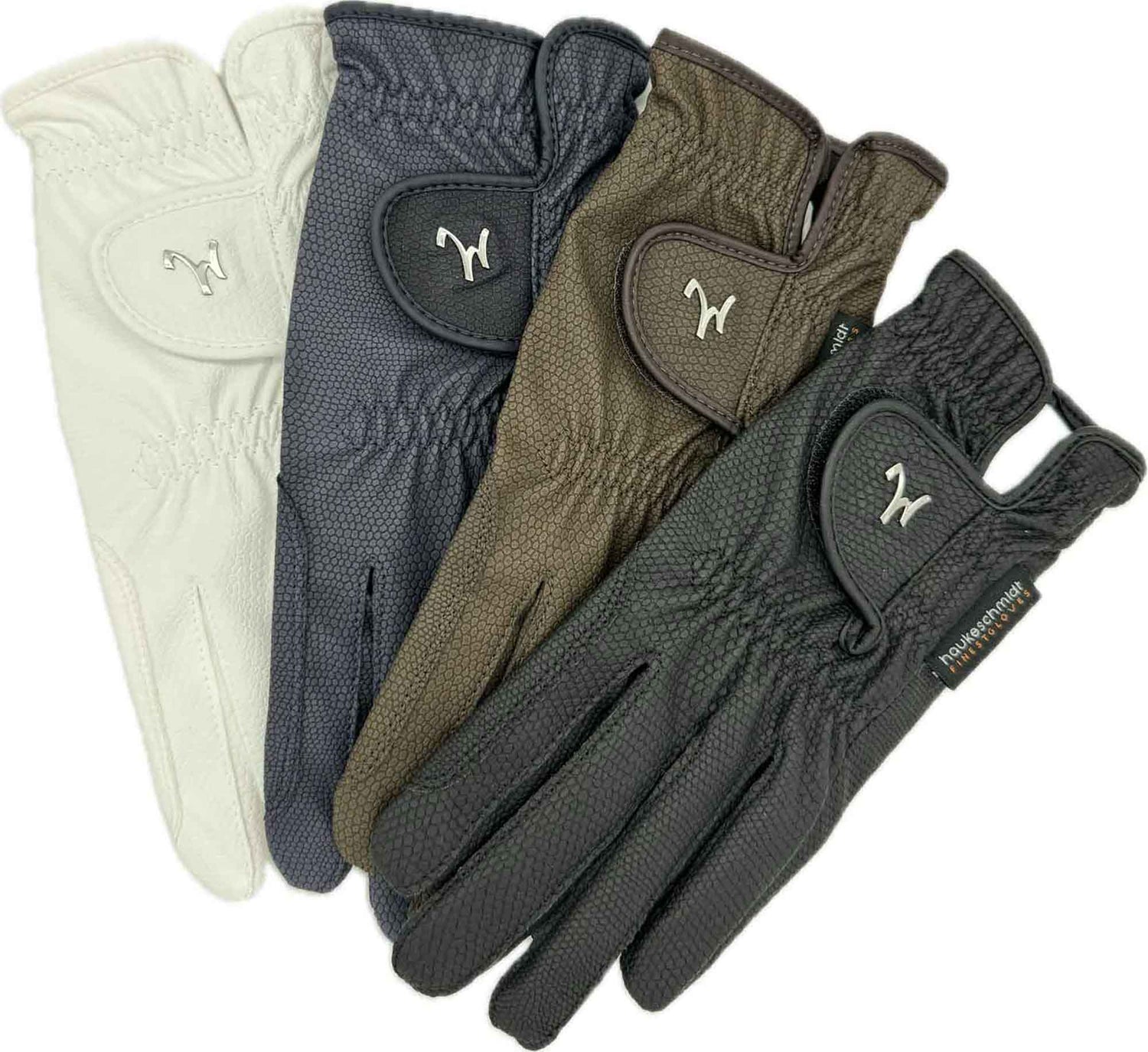 haukeschmidt Reithandschuhe Bella Rose alle Farben (Schwarz, Marine, Mokka, Weiß) von Isabell Werth – perfekter Grip, optimale Passform und leichtes PU-Material für Dressur, Training und Turnier. Maschinenwaschbar bei 30°C, Größen 4,0 bis 11,0, ideal für präzises Reiten, komfortables Tragegefühl und sichere Verbindung zum Pferdemaul.