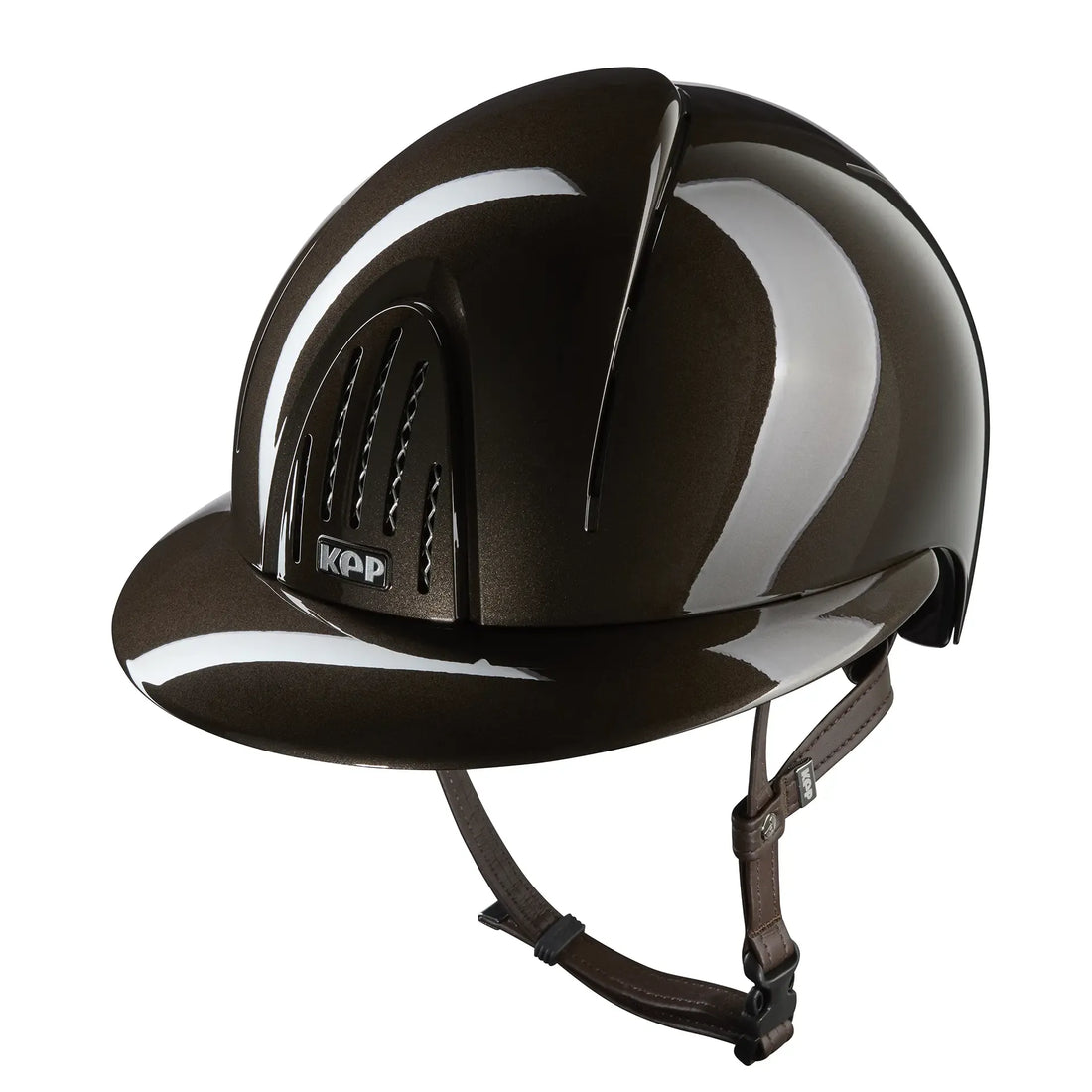KEP Smart Nova Metal Polish Braun mit Polo-Visier – Vorderansicht