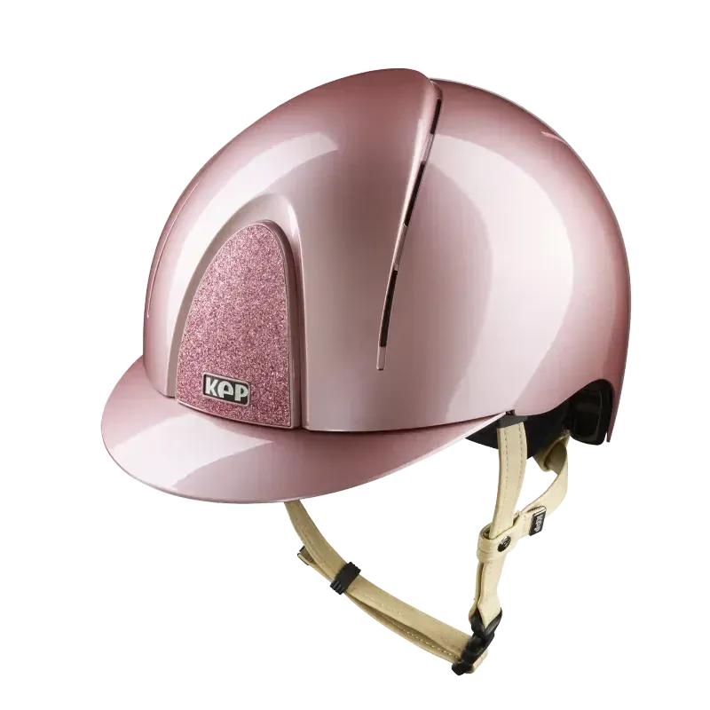KEP Smart Nova Metal Polish Pink mit beiger Beriemung und Star Glitzer Pink – Vorderansicht