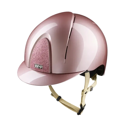 KEP Smart Nova Metal Polish Pink mit beiger Beriemung und Star Glitzer Pink – Vorderansicht