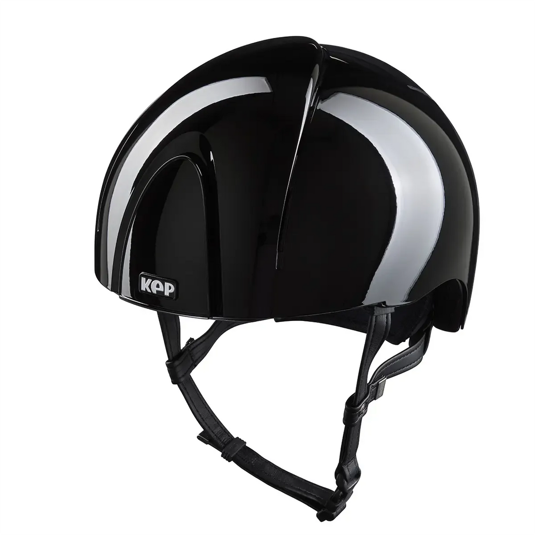 KEP Smart Nova Metal Polish Schwarz mit Jockey-Visier – Vorderansicht