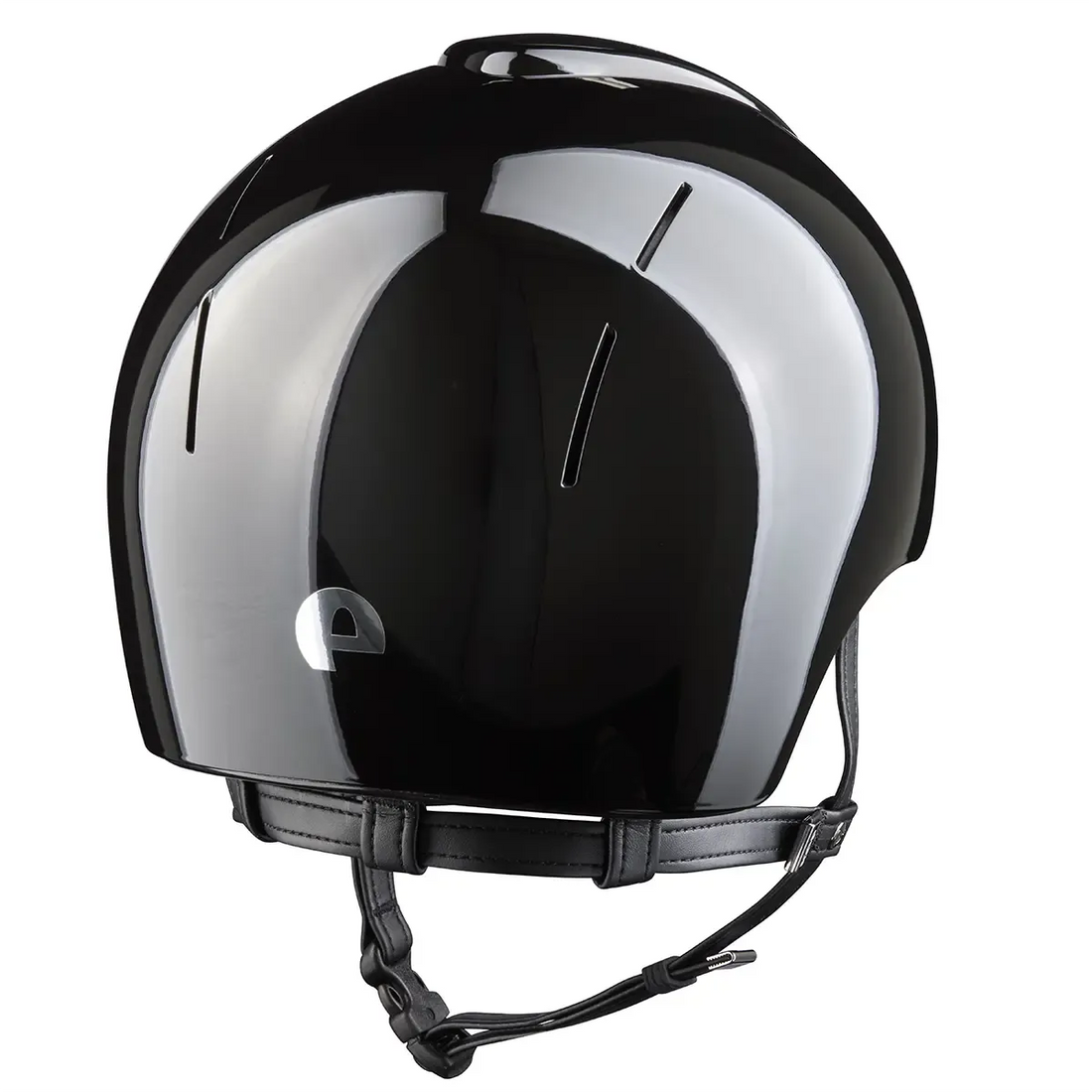 KEP Smart Nova Metal Polish Schwarz mit Jockey-Visier – Rückansicht