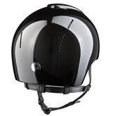 KEP Smart Nova Metal Polish Schwarz mit Jockey-Visier – Rückansicht