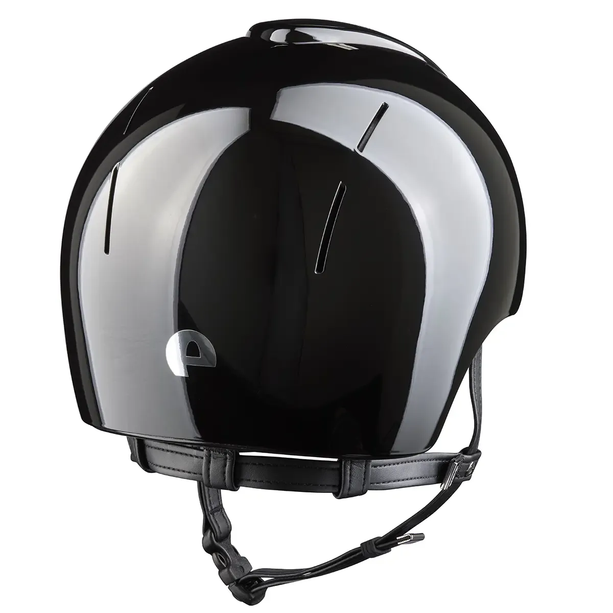 KEP Smart Nova Metal Polish Schwarz mit Jockey-Visier – Rückansicht