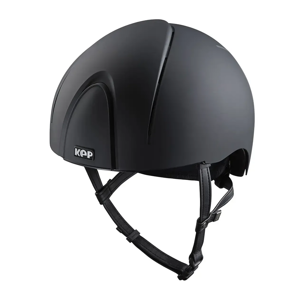 KEP Smart Nova Textile Matt Schwarz mit Jockey-Visier – Vorderansicht