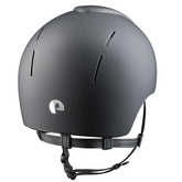 KEP Smart Nova Textile Matt Schwarz mit Jockey-Visier – Rückansicht