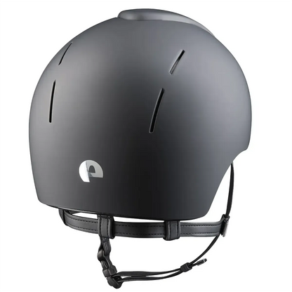 KEP Smart Nova Textile Matt Schwarz mit Jockey-Visier – Rückansicht