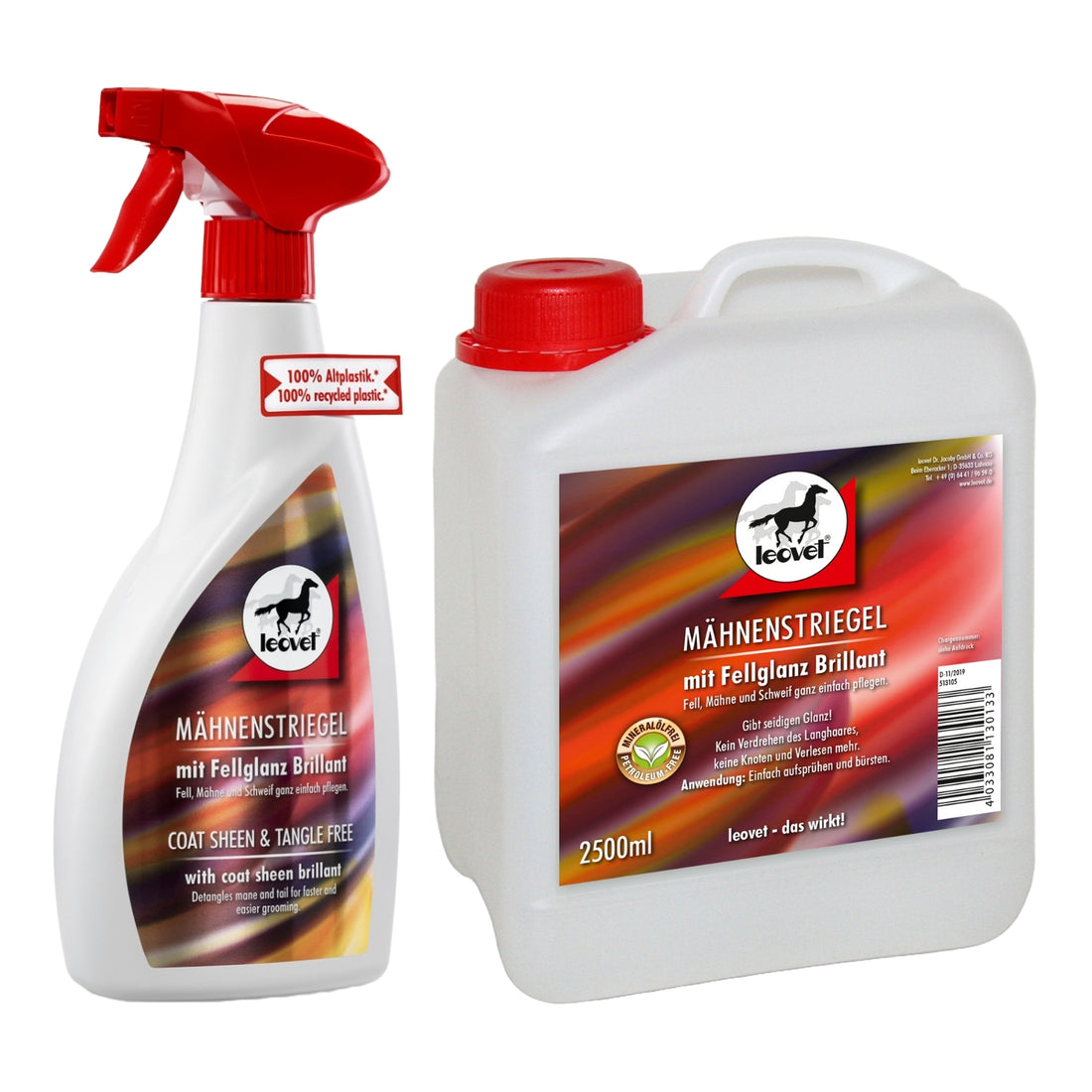 leovet Mähnenstriegel Schweif und Mähnenspray