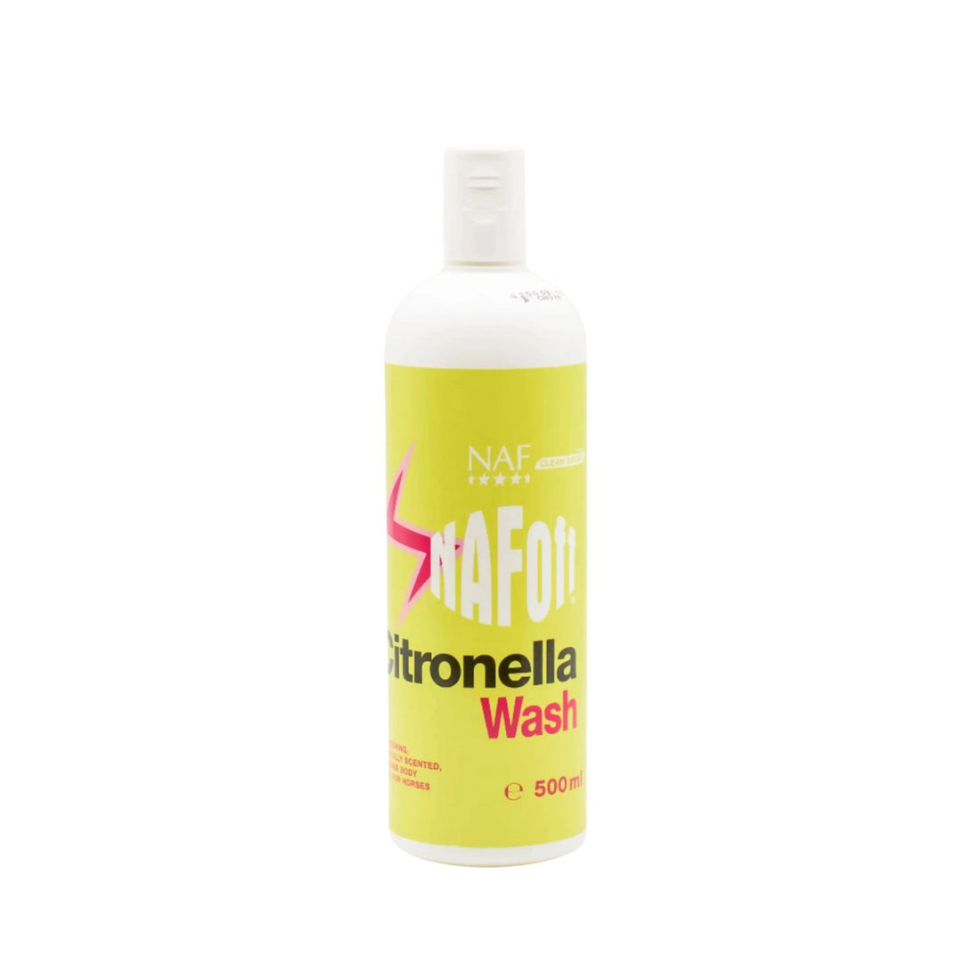 NAF Off Citronella Wash No-Rinse Pferdeshampoo für Pferd und Pony, entfernt Schmutz, Schweiß und Verklebungen nach dem Reiten, pflegt das Fell, schützt vor Fliegen und Insekten dank natürlichem Citronella-Duft, ideal für Sommertraining und Turniere, schnell anzuwenden ohne Ausspülen, glänzendes und gepflegtes Fell garantiert