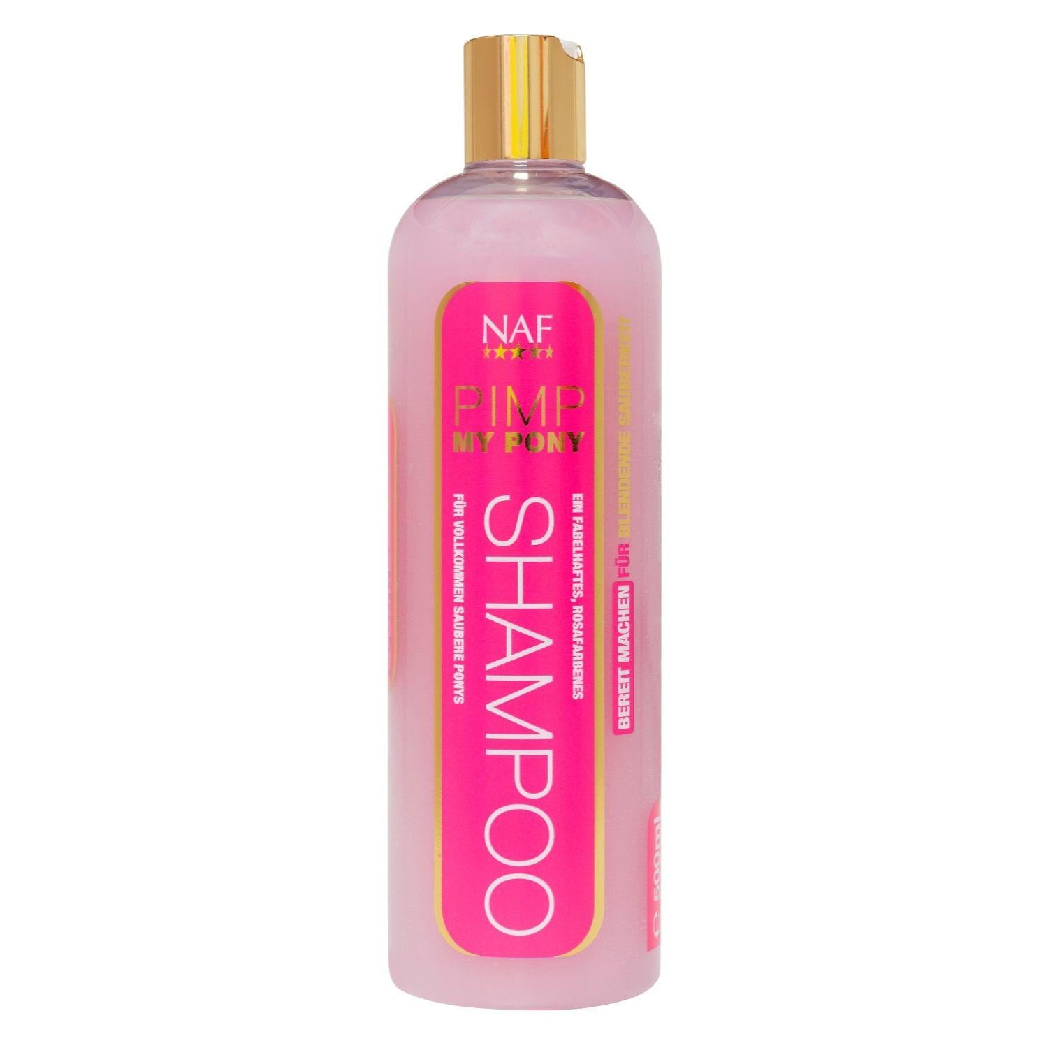 NAF Pimp My Pony Shampoo – pinkes Pferdeshampoo für Glanz und Pflege mit Bubblegum-Duft