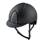 KEP Reithelm Smart Nova Textile Schwarz, Star Glitzer Silber