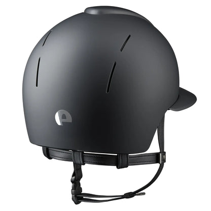 KEP Reithelm Smart Nova Textile Schwarz, Polo-Visier – Rückansicht
