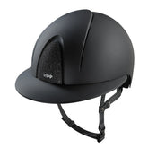 KEP Reithelm Smart Nova Textile Schwarz, Star Glitzer Schwarz, Polo-Visier