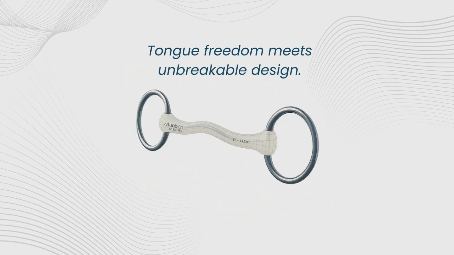 Stübben STEELtec 1312 Fine Line Flex 3-Ring Snaffle