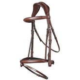 E18107N046840 Trust Equestrian Geneva Comb.noseband bridle braun/silber