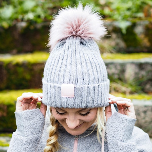 House of Horses Helsinki Pompom Beanie grau