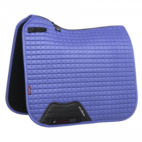 LeMieux Schabracke Luxury Suede Dressage Square bluebell