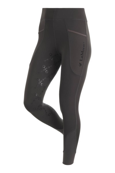 LeMieux Reitleggings Pull On Breech Silikonvollbesatz liquorice