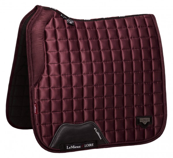 LeMieux Schabracke Loire Memory Satin Dressage Square rioja