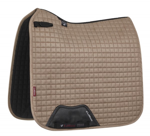 LeMieux Schabracke Luxury Suede Dressage Square mink